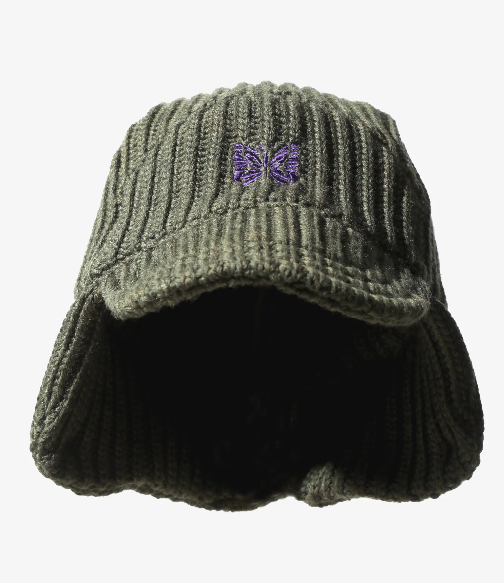 Bird Shooting Cap - Olive - Merino Wool
