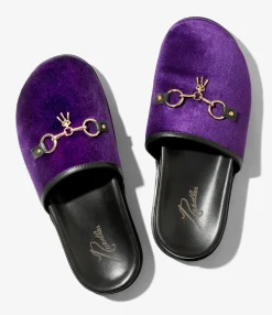 Bit Tassel Velvet Slip-In - Purple