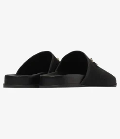 Bit Tassel Velvet Slip-In - Black