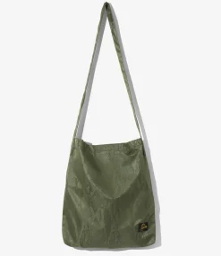 Book Bag - Olive - Python Jacquard Sateen