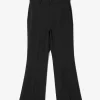 Boot Cut Trouser - Black - Poly Twill