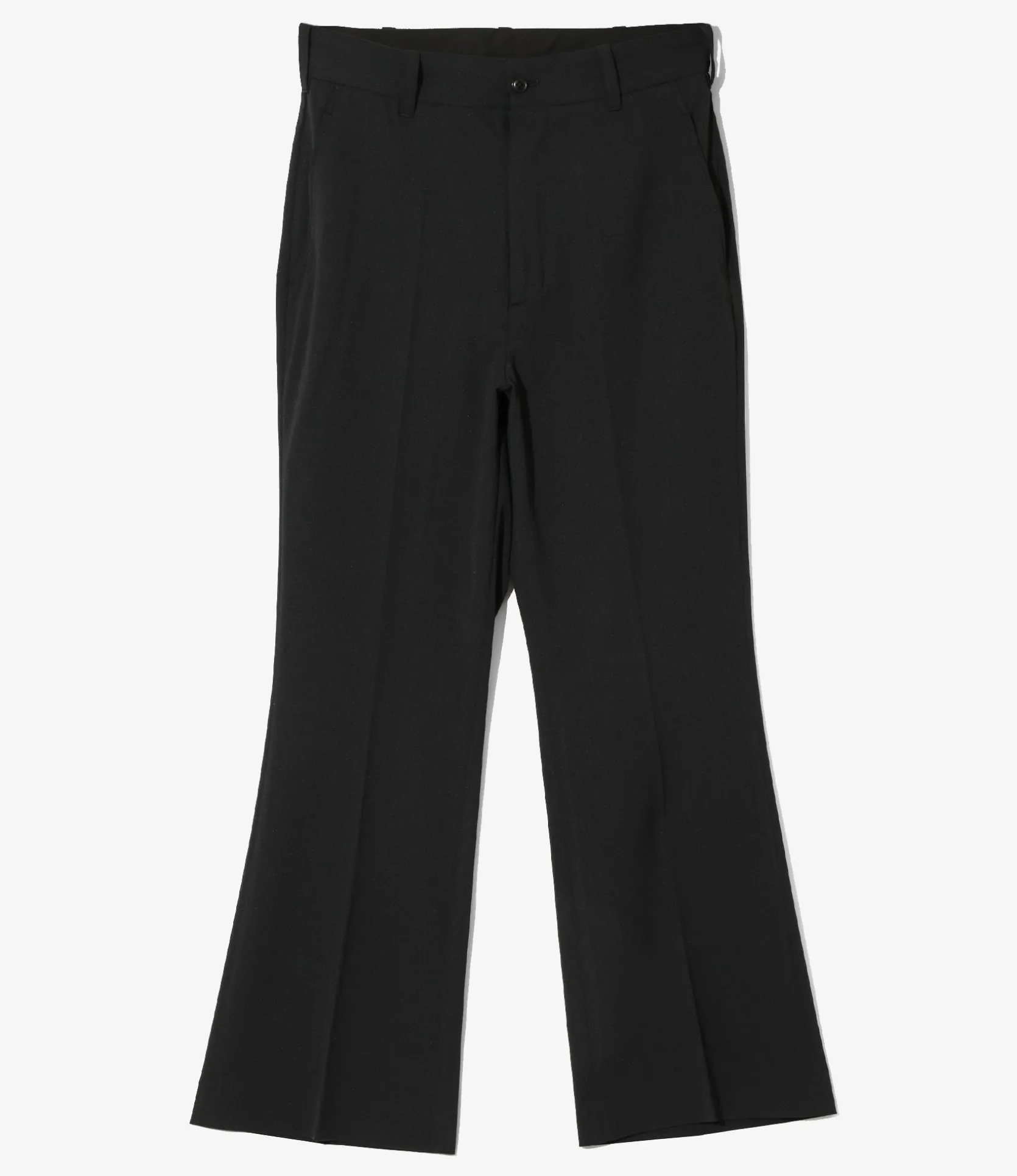 Boot Cut Trouser - Black - Poly Twill