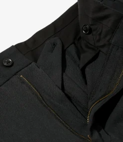 Boot Cut Trouser - Black - Poly Twill