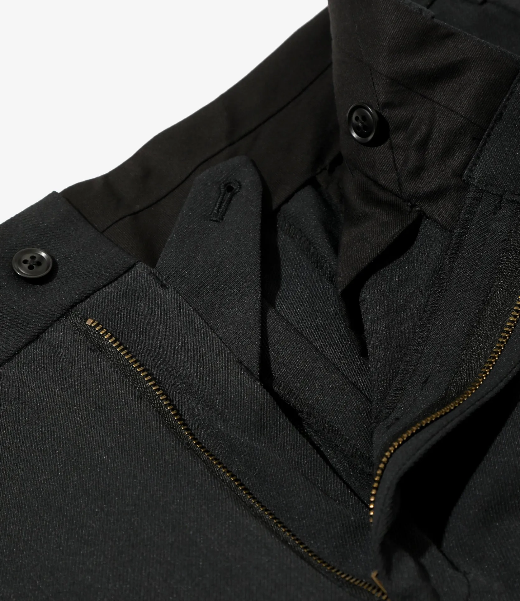 Boot Cut Trouser - Black - Poly Twill