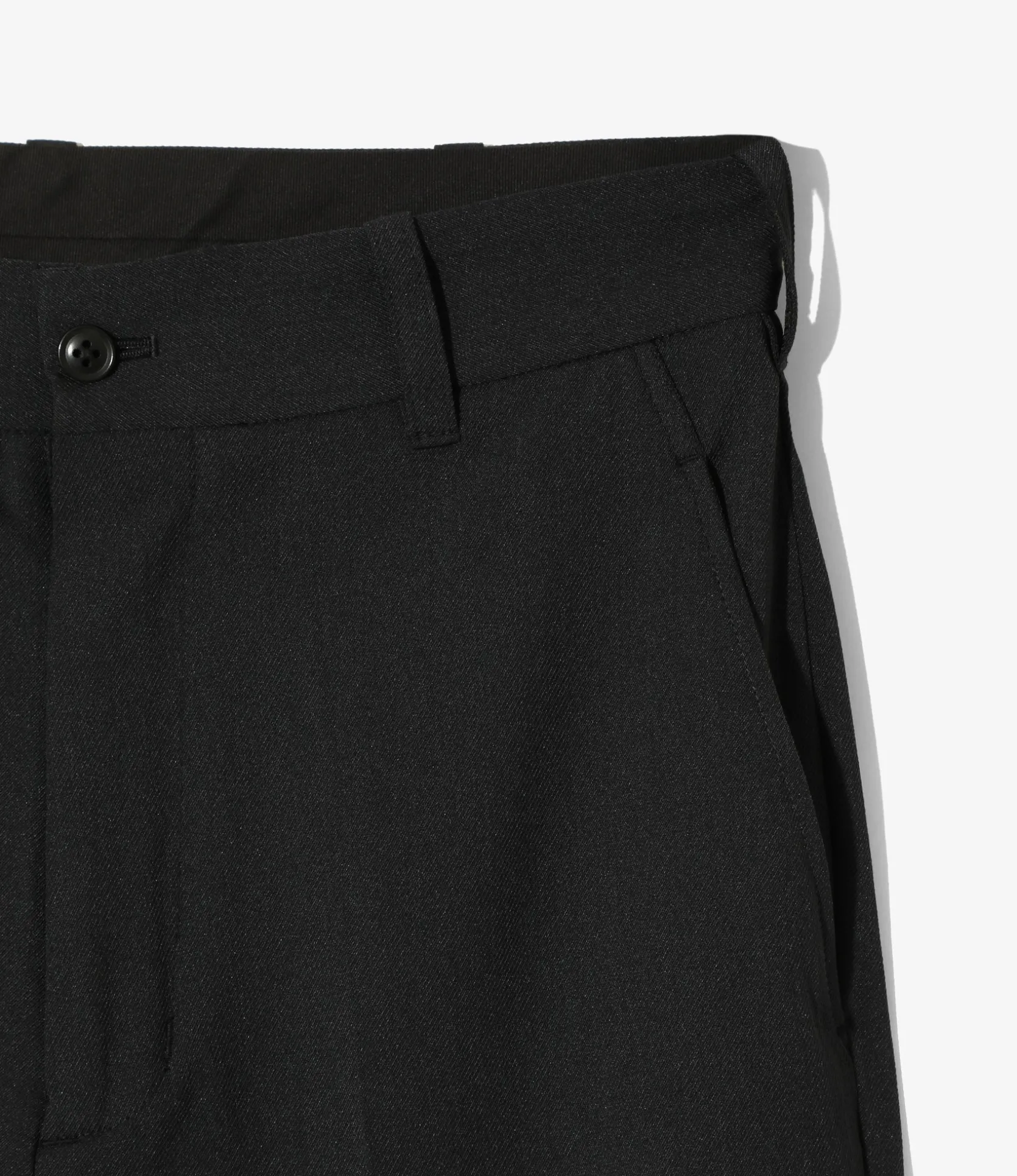 Boot Cut Trouser - Black - Poly Twill