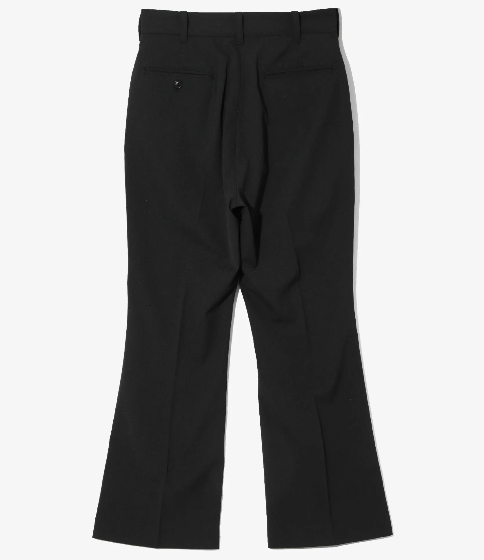 Boot Cut Trouser - Black - Poly Twill