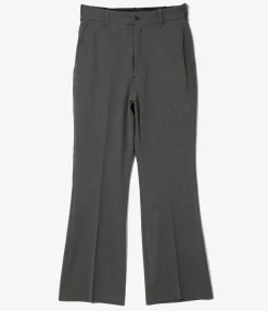 Boot Cut Trouser - Grey - Poly Twill