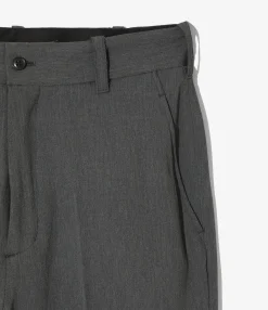 Boot Cut Trouser - Grey - Poly Twill