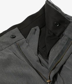Boot Cut Trouser - Grey - Poly Twill