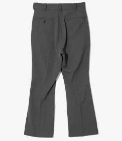 Boot Cut Trouser - Grey - Poly Twill