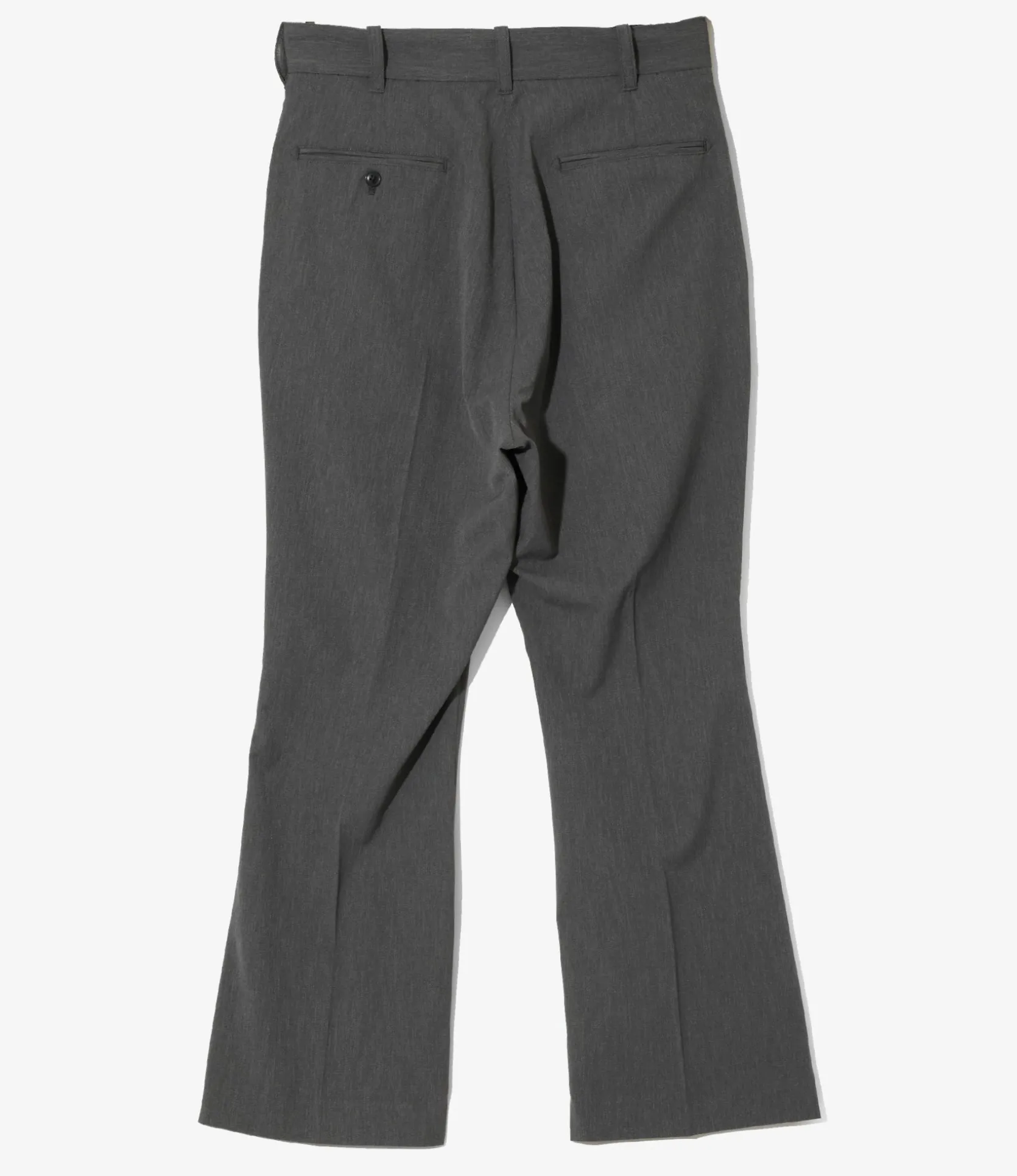 Boot Cut Trouser - Grey - Poly Twill