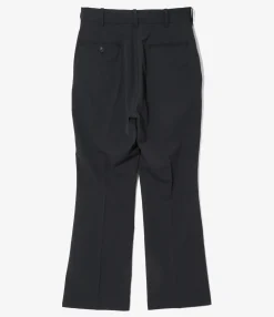 Boot Cut Trouser - Navy - Poly Twill