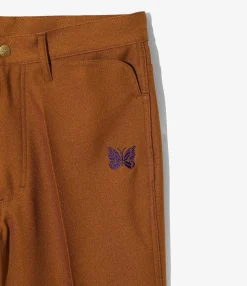 Boot-Cut Jean - Brown - Poly Twill