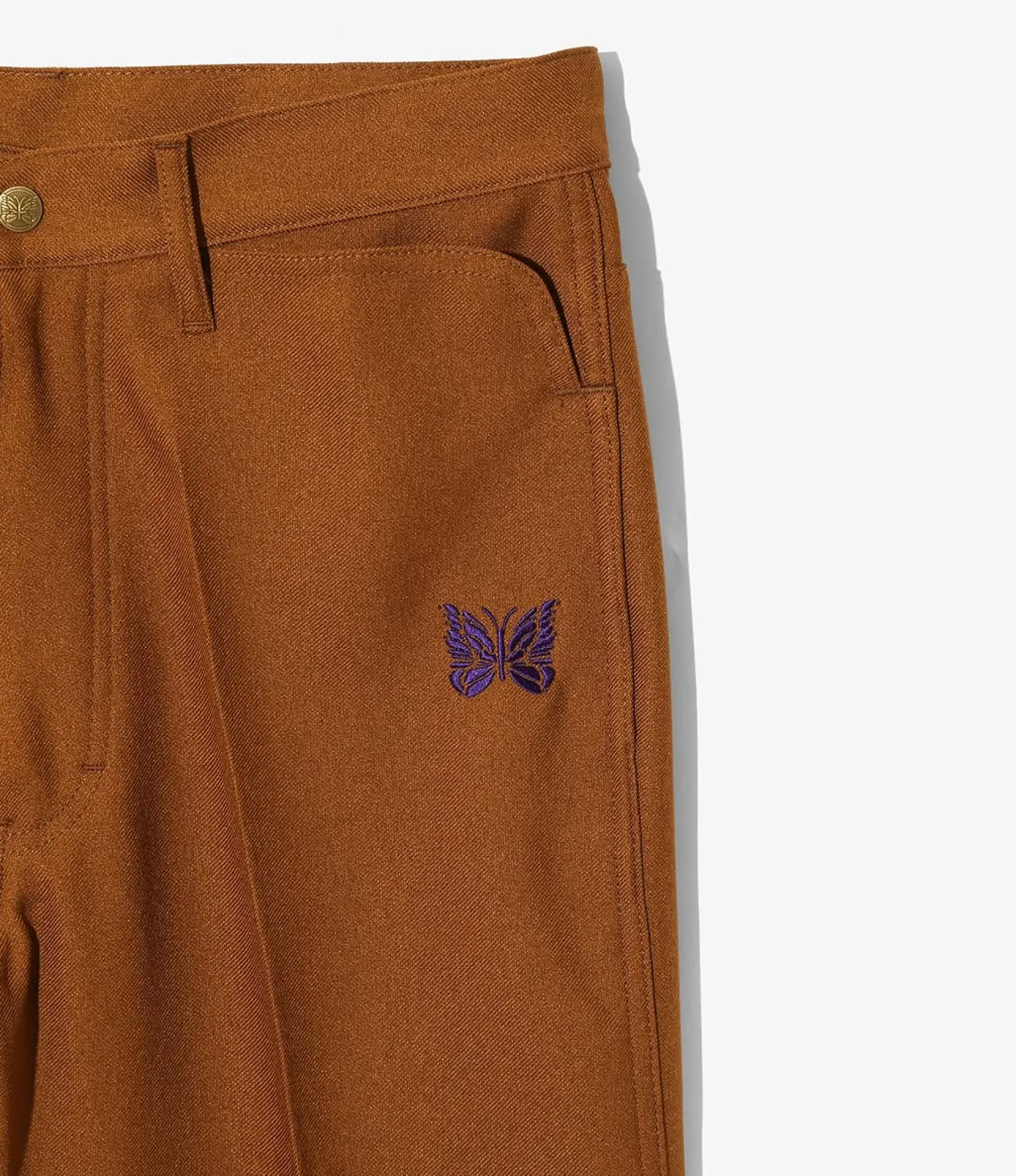 Boot-Cut Jean - Brown - Poly Twill
