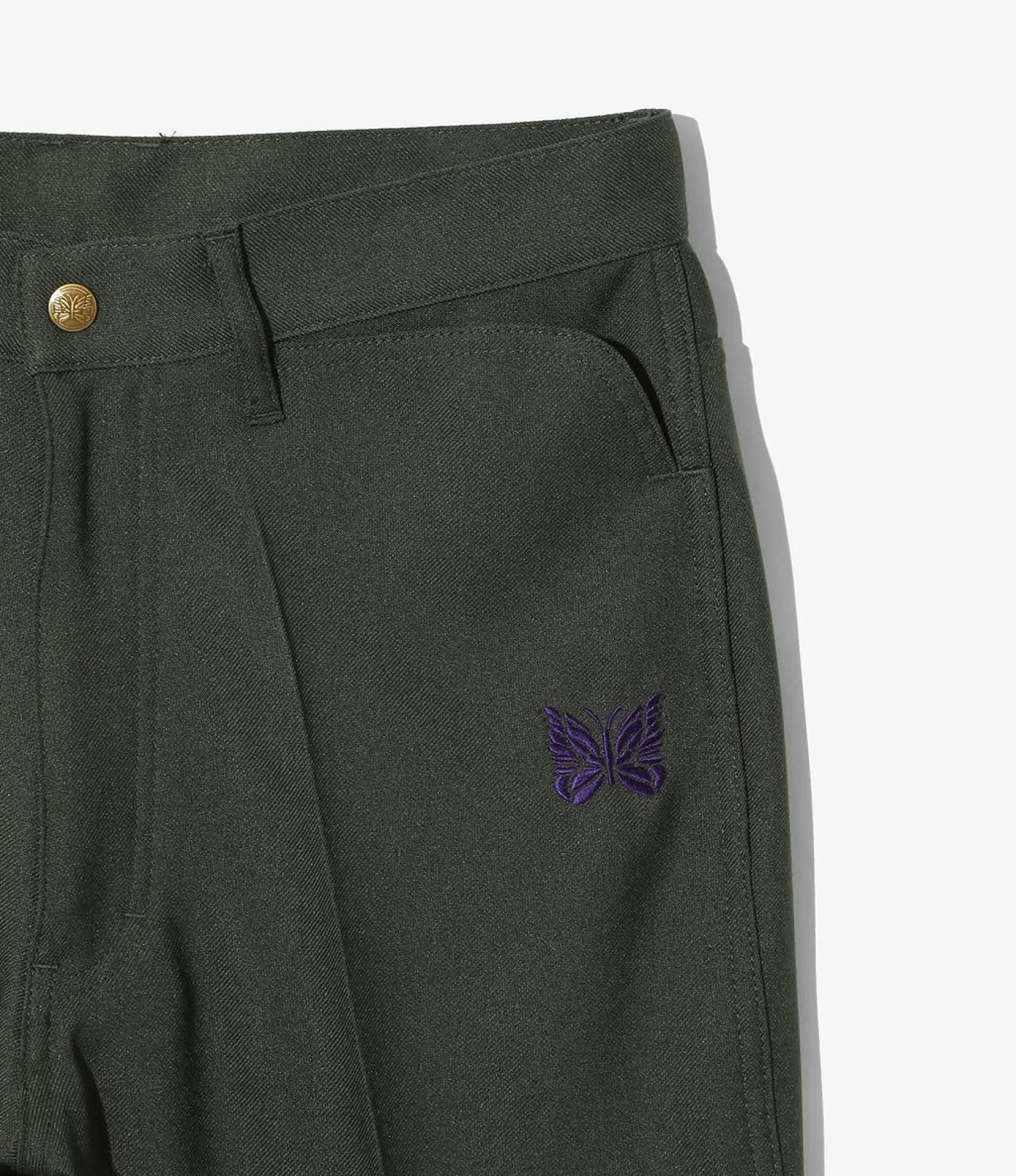 Boot-Cut Jean - Green - Poly Twill