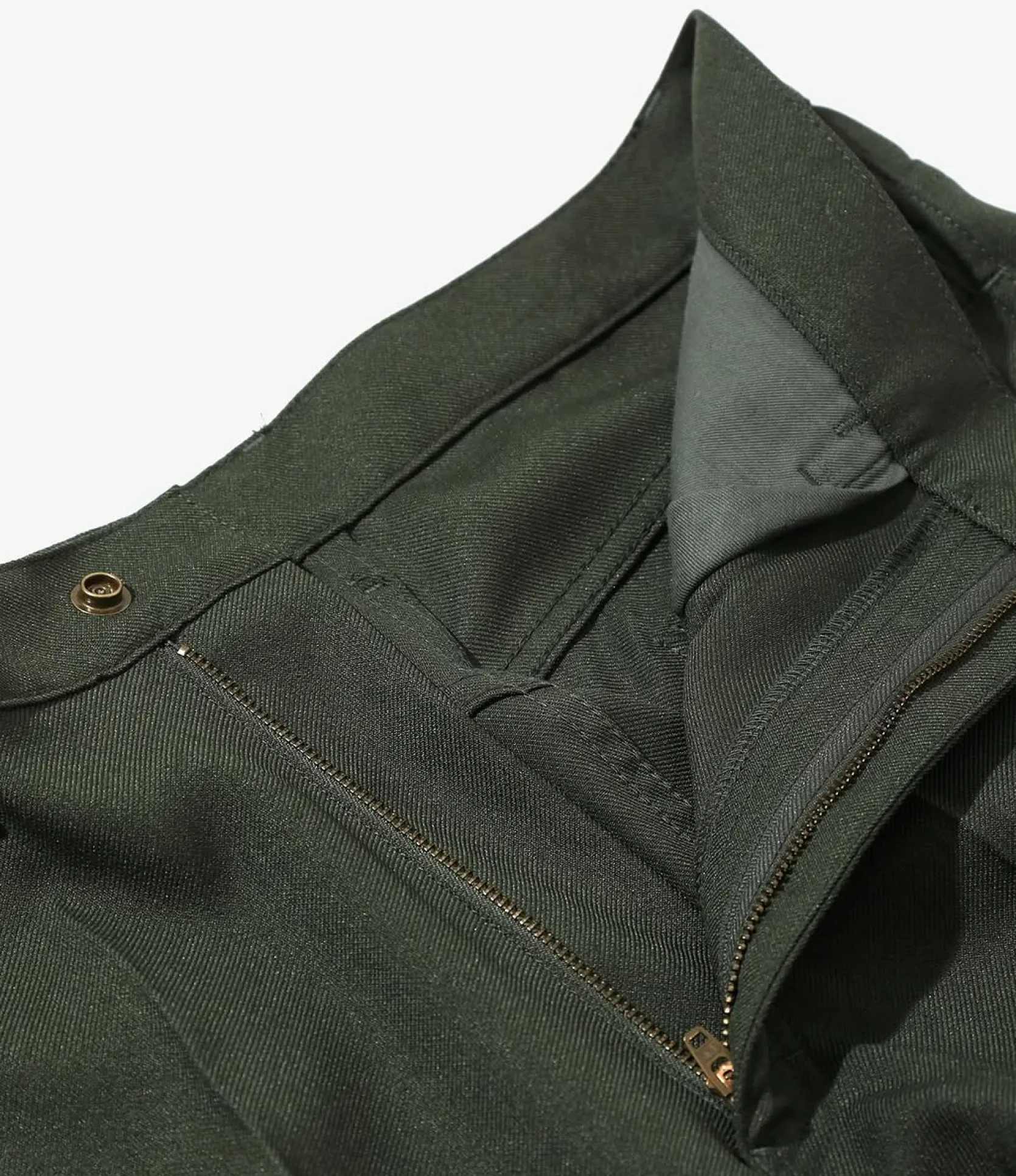 Boot-Cut Jean - Green - Poly Twill