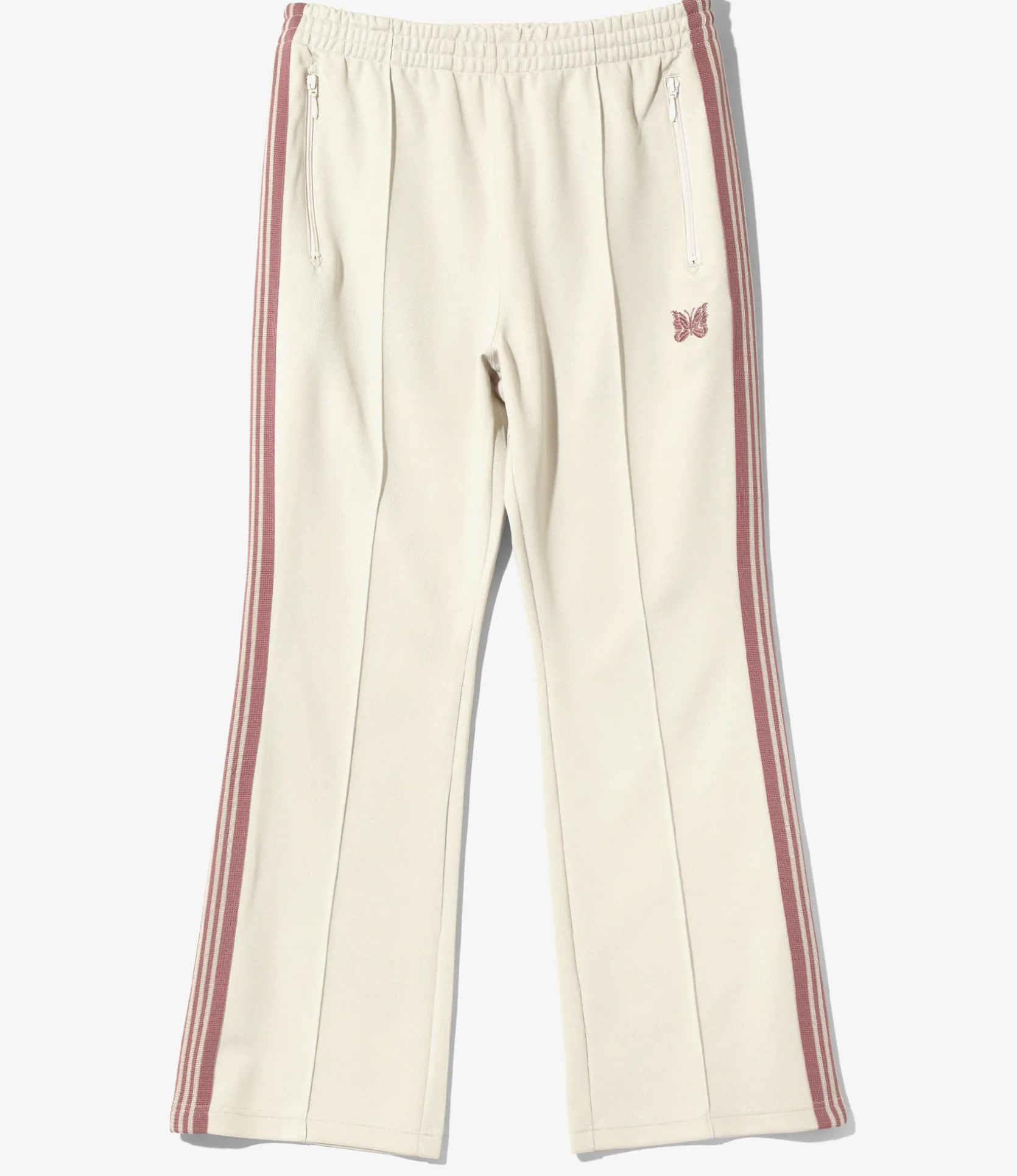 Boot-Cut Track Pant - Ivory - Poly Smooth