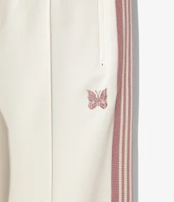 Boot-Cut Track Pant - Ivory - Poly Smooth