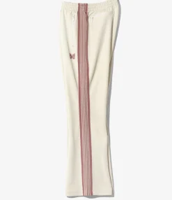 Boot-Cut Track Pant - Ivory - Poly Smooth