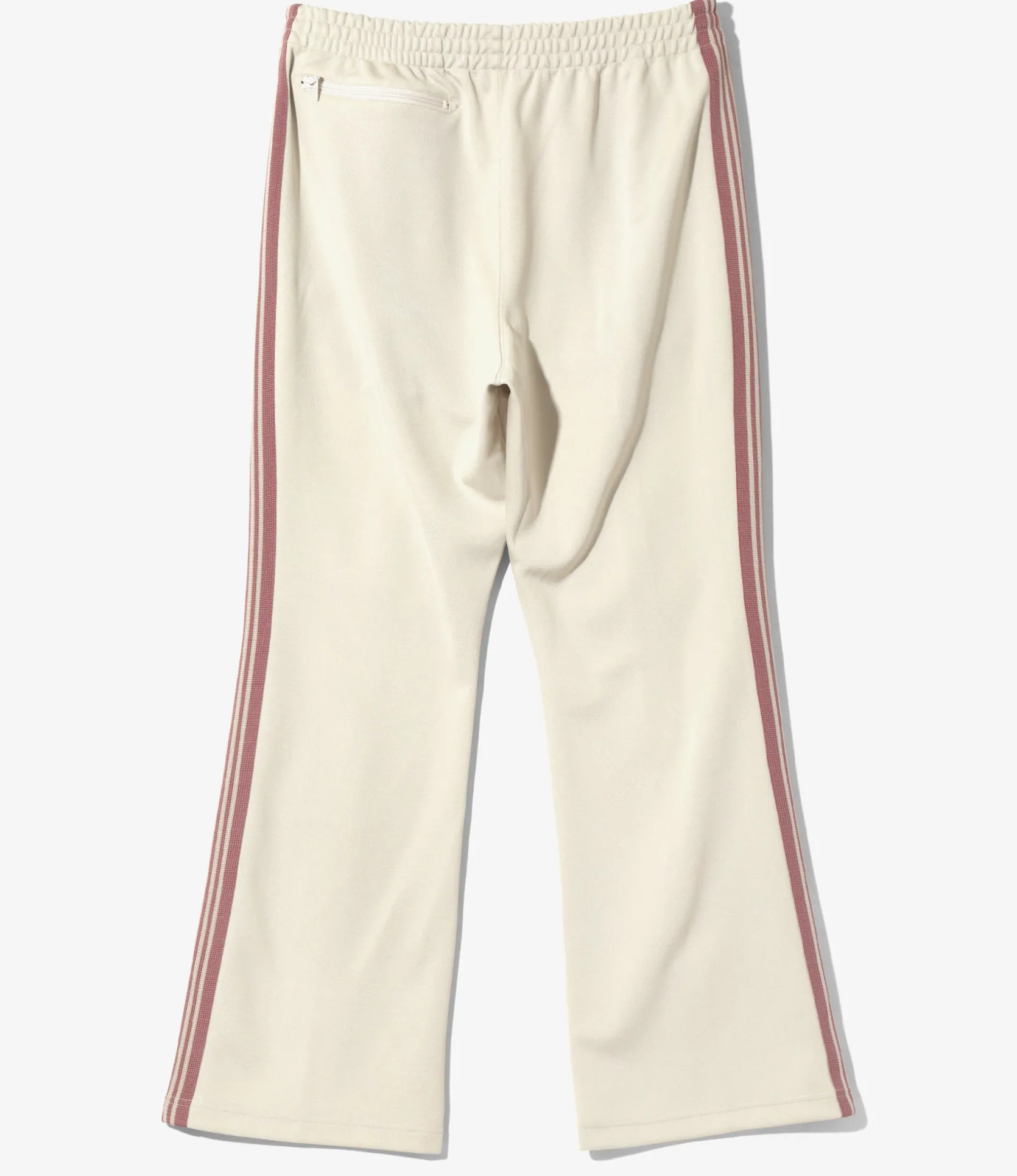 Boot-Cut Track Pant - Ivory - Poly Smooth