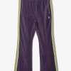 Boot-Cut Track Pant - Purple - C/PE Velour