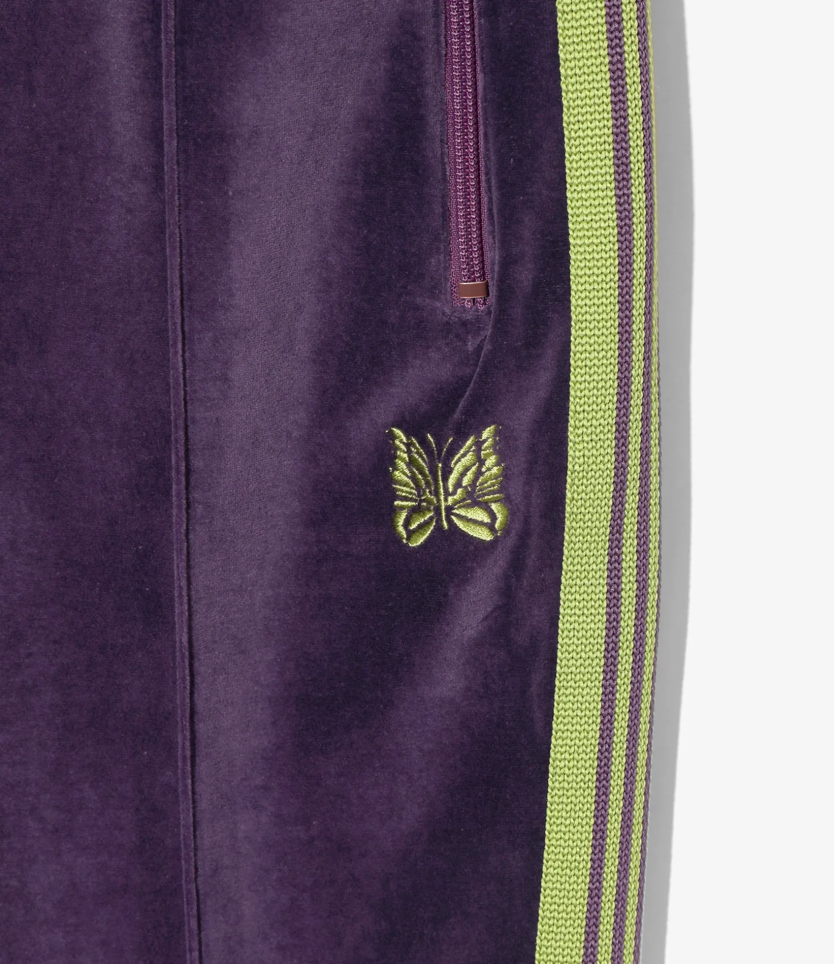 Boot-Cut Track Pant - Purple - C/PE Velour