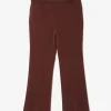 Boot-Cut Trouser - Brown - Poly Light Double Cloth