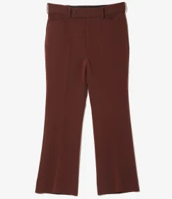 Boot-Cut Trouser - Brown - Poly Light Double Cloth