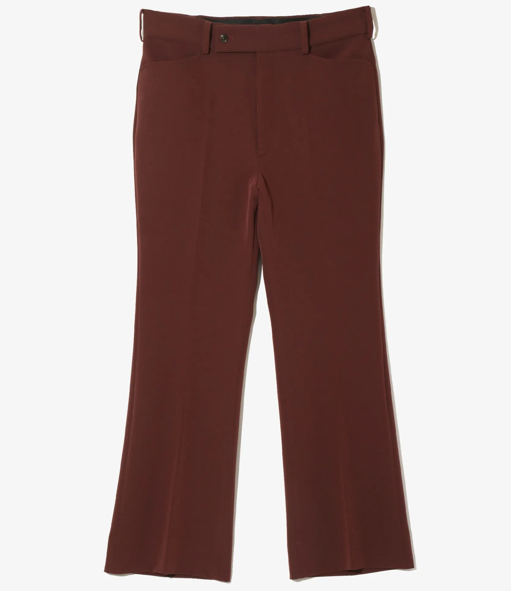 Boot-Cut Trouser - Brown - Poly Light Double Cloth