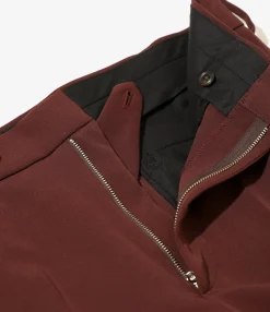 Boot-Cut Trouser - Brown - Poly Light Double Cloth