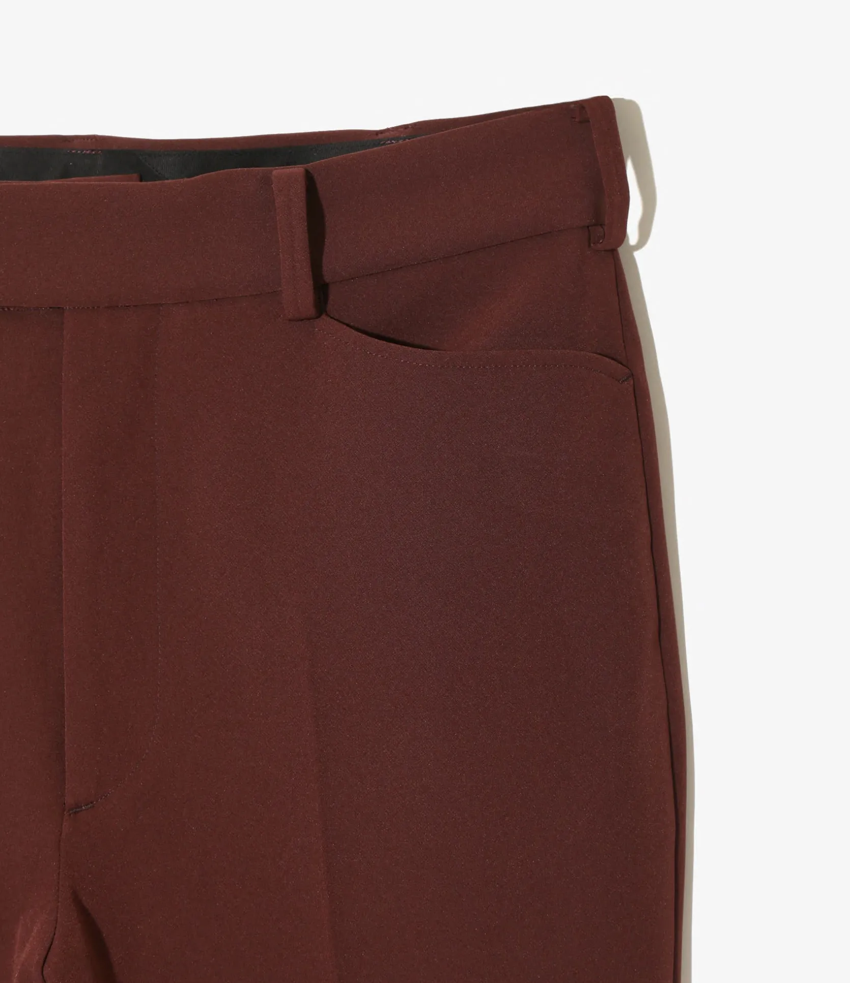 Boot-Cut Trouser - Brown - Poly Light Double Cloth