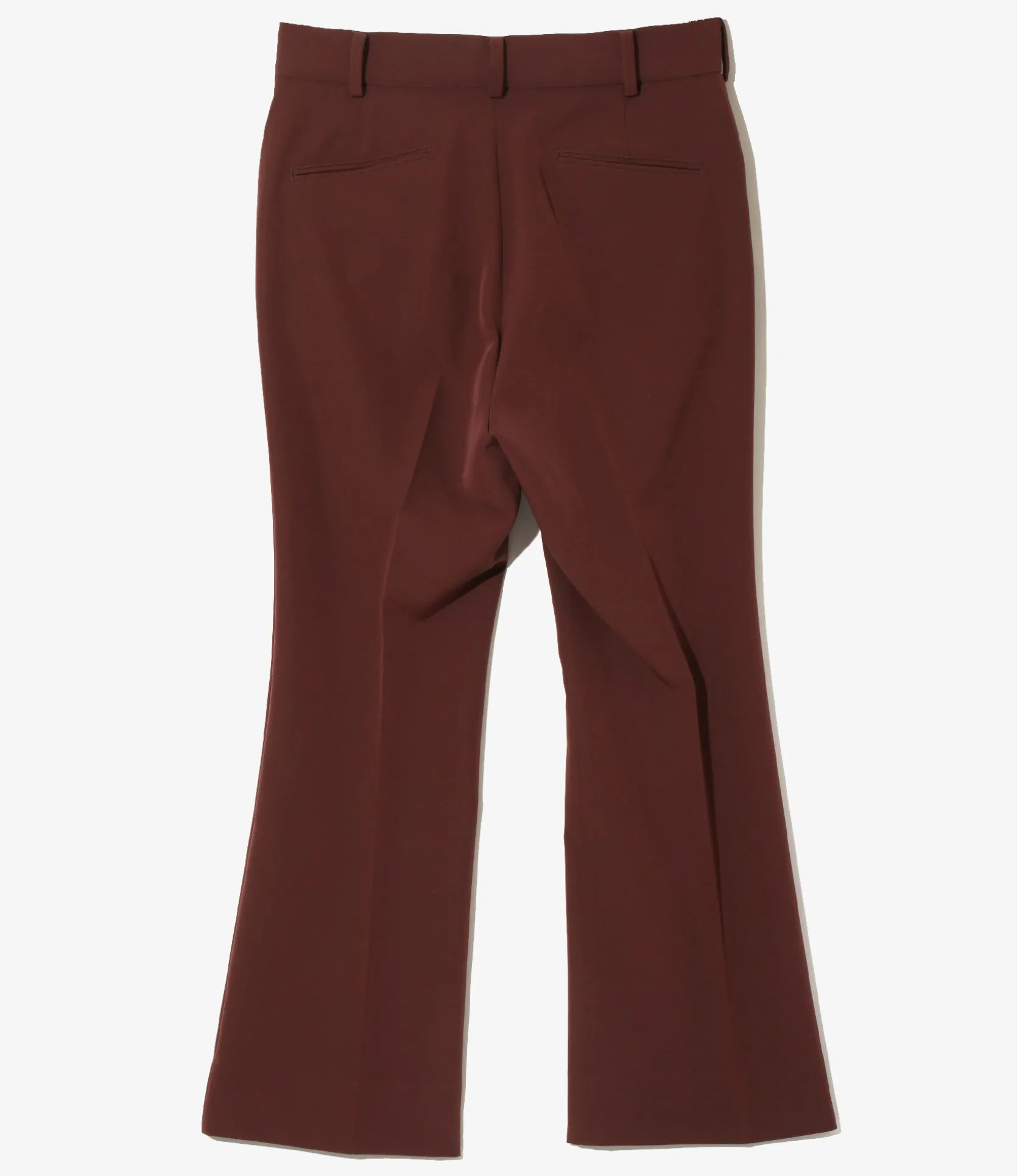 Boot-Cut Trouser - Brown - Poly Light Double Cloth