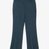 Boot-Cut Trouser - Navy - Poly Light Double Cloth