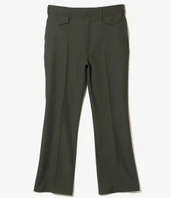 Boot-Cut Utility Pant - Green - Cavalry Twill