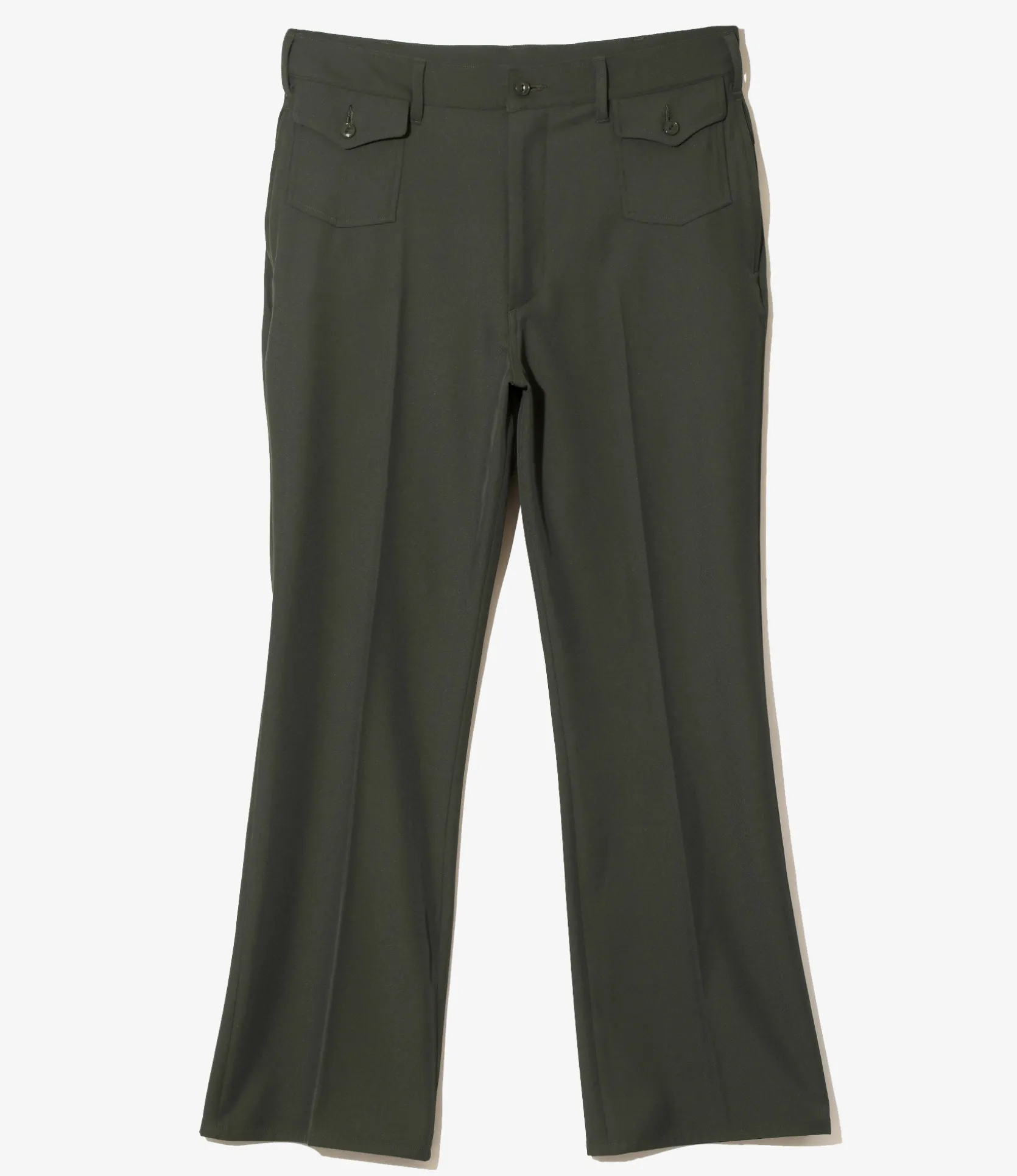 Boot-Cut Utility Pant - Green - Cavalry Twill