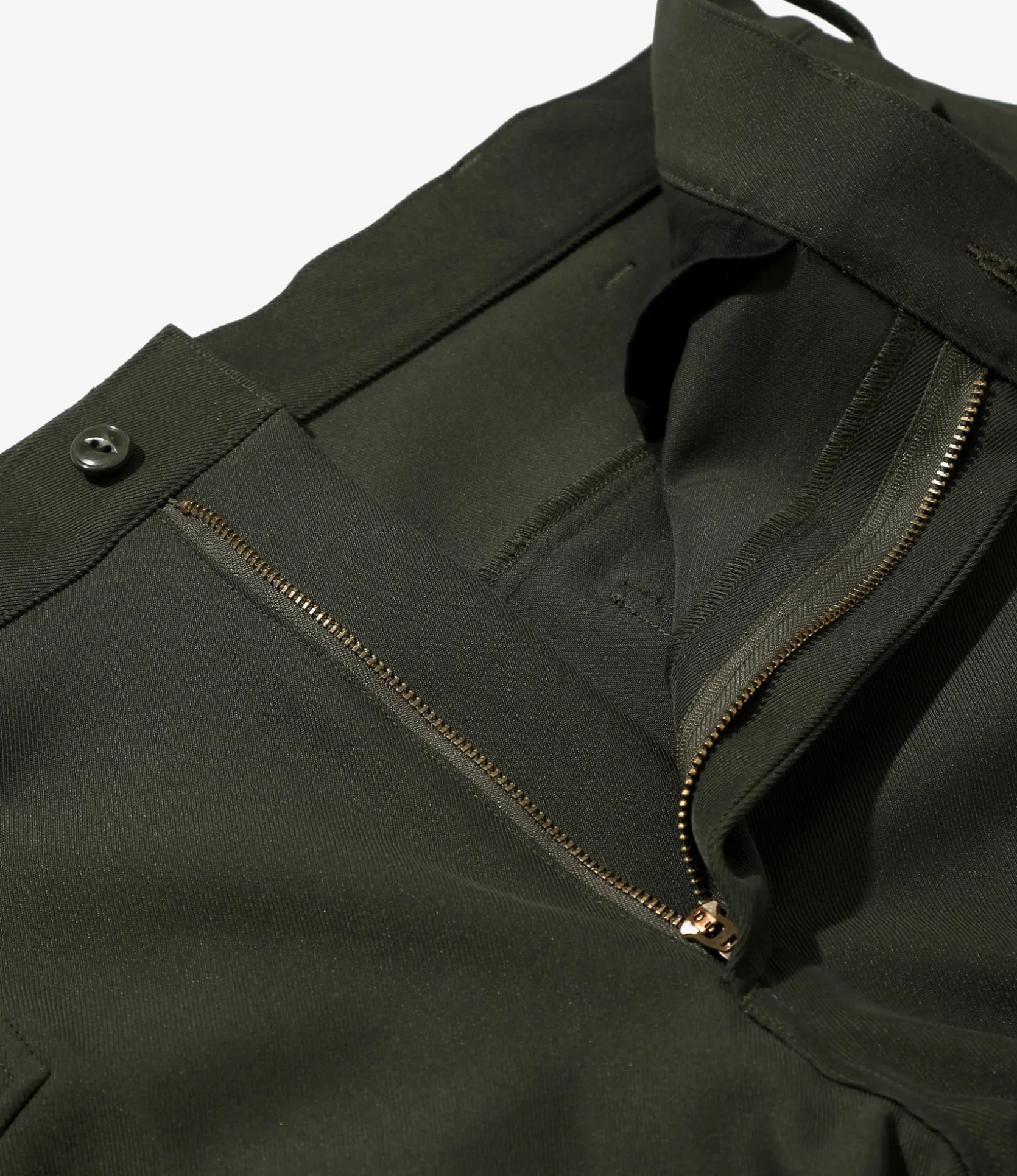 Boot-Cut Utility Pant - Green - Cavalry Twill