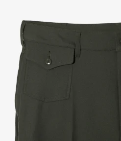 Boot-Cut Utility Pant - Green - Cavalry Twill