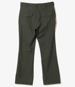 Boot-Cut Utility Pant - Green - Cavalry Twill