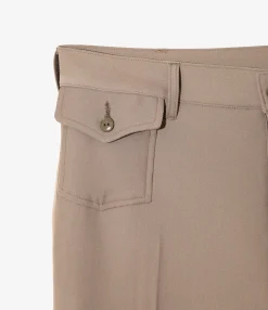 Boot-Cut Utility Pant - Taupe - Cavalry Twill
