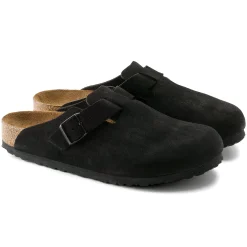 Boston - Black Suede - Soft Footbed
