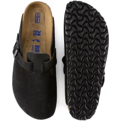 Boston - Black Suede - Soft Footbed