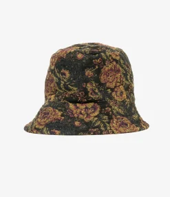 Bucket Hat - Black/Gold CP Floral Jacquard