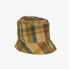 Bucket Hat - Olive Cotton Madras Plaid