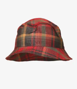 Bucket Hat - Red - W/N Madras Check