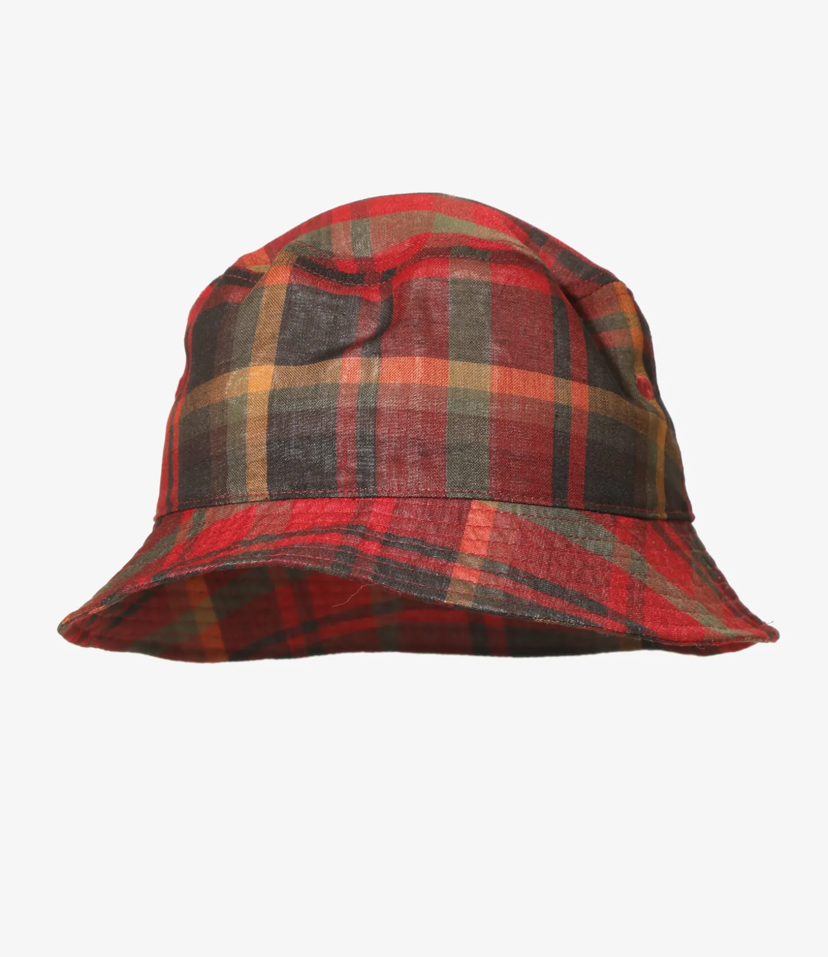 Bucket Hat - Red - W/N Madras Check
