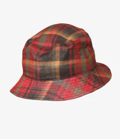 Bucket Hat - Red - W/N Madras Check