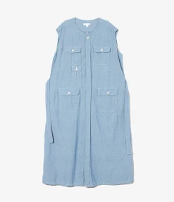 Bush Dress - Lt. Blue 4.5oz Cotton Chambray