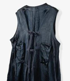 C-1 Dress - Dk. Navy Shiny Acetate