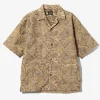 Cabana Shirt - Beige - Paisley Jacquard