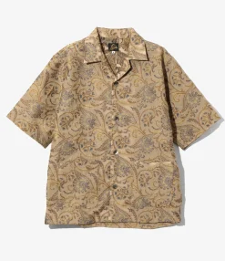 Cabana Shirt - Beige - Paisley Jacquard